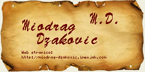 Miodrag Džaković vizit kartica